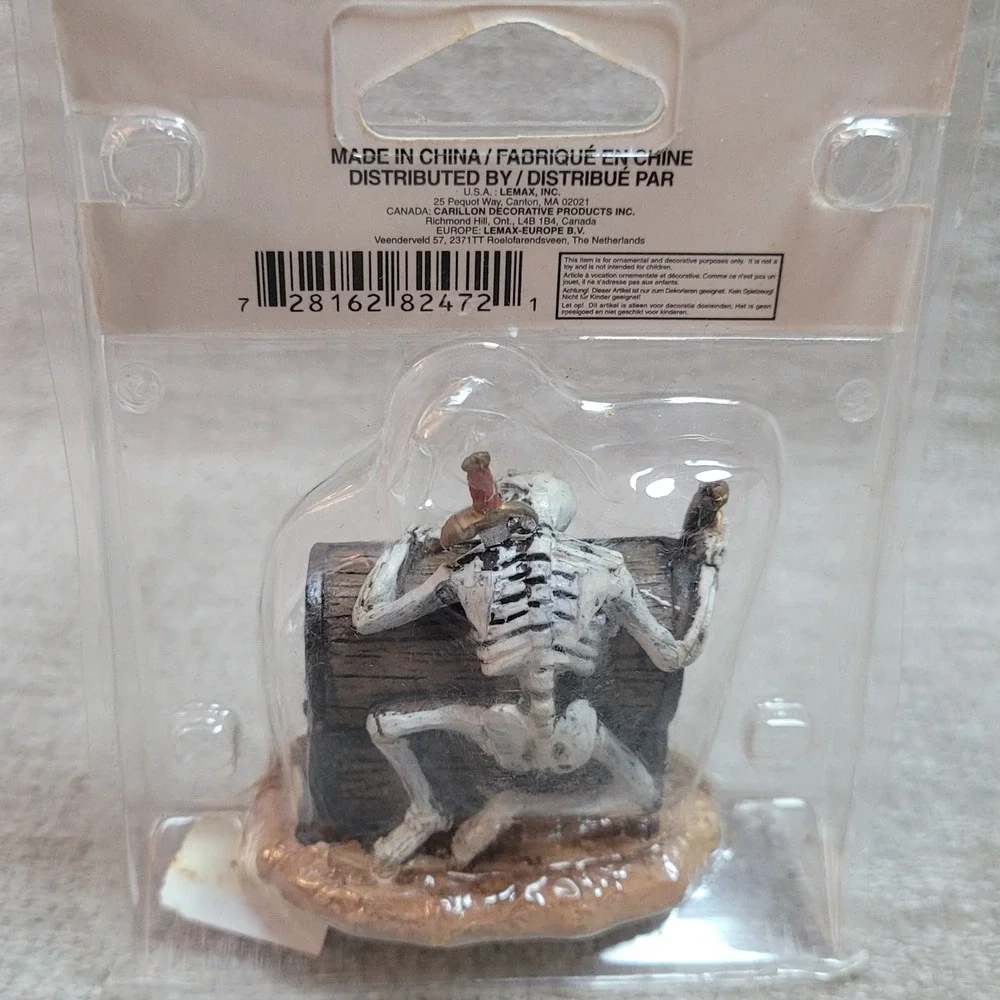 Lemax Spooky Town Greedy To The End Skeleton Figurine 82472 2008 Halloween NEW